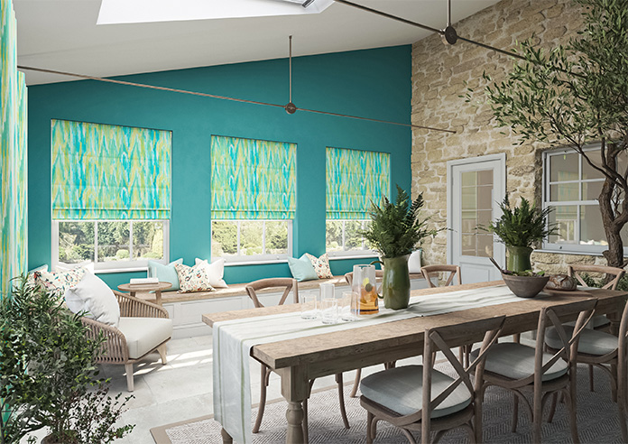 Bombay Velvet, Citrus Burst - Twist&Fit Roman Blind - Image 6